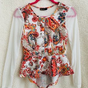 Sexy patterned blouse